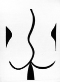 Artist: b'MERD INTERNATIONAL' | Title: b'(Design - abstract woman - back No.8)' | Date: 1984 | Technique: b'screenprint'