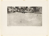 Artist: b'WILLIAMS, Fred' | Title: b'Forest pond' | Date: 1974 | Technique: b'aquatint, etching, electric hand engraving tool, printed in black ink from one zinc plate' | Copyright: b'\xc2\xa9 Fred Williams Estate'