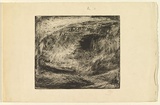 Artist: b'Halpern, Stacha.' | Title: b'not titled [Abstraction]' | Date: 1958 | Technique: b'etching, printed in black ink, from one plate'