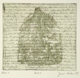 Artist: b'Neilson, Janet.' | Title: b'Bell 3' | Date: 1997 | Technique: b'etching and aquatint, printed in colour, from two plates'