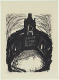 Artist: MADDOCK, Bea | Title: Ruined church | Date: 1961 | Technique: lithograph, printed in black ink, from one stone