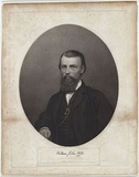 Title: William John Wills. | Date: 1861 | Technique: mezzotint engraving, printed in black ink, from one copper plate