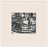 Artist: b'Harding, Nicholas.' | Title: b'Untitled (Crossing Street).' | Date: 2004 | Technique: b'open-bite and aquatint, printed in black ink, from one plate'