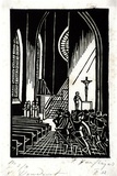 Artist: b'Haefliger, Paul.' | Title: b'Illustration for Oscar Wilde tale' | Date: 1931-33 | Technique: b'woodcut, printed in black ink, from one block'