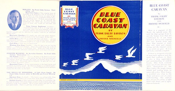 Artist: b'FEINT, Adrian' | Title: b'Book cover: Blue Coast Caravan by Frank Dalby.' | Date: 1927-1935 | Copyright: b'Courtesy the Estate of Adrian Feint'