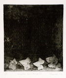 Artist: SHEARER, Mitzi | Title: Variation on a theme (II) | Date: 1978 | Technique: etching, printed in black ink, from one  plate
