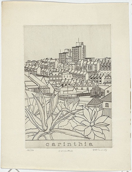 Artist: b'Coventry, Frederick.' | Title: b'Carinthia.' | Date: 1929-30 | Technique: b'engraving, printed in black ink with plate-tone, from one copper plate'
