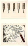 Artist: Robinson, Pippa | Title: Newcastle N.S.W. nuclear free zone? | Date: 1985 | Technique: etching, hand-coloured