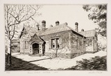 Artist: b'PLATT, Austin' | Title: b'Queens School, Adelaide' | Date: 1937 | Technique: b'etching, printed in black ink, from one plate'