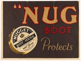Artist: Wood., C. Dudley. | Title: (Nug boot) | Date: c.1950 | Technique: lithograph, printed in colour, from multiple stones [or plates]