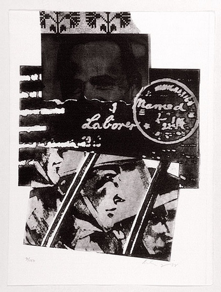 Artist: b'Milojevic, Milan.' | Title: b'not titled.' | Date: 1988 | Technique: b'photo-etching, printed in black ink, from one plate' | Copyright: b'\xc2\xa9 Milan Milojevic'