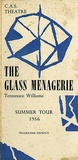 Title: Programme: The glass menagerie | Date: 1956 | Technique: letterpress text, printed in black ink; linocut, printed in blue ink, from multiple blocks