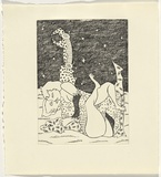 Artist: b'Convey, Sylvia.' | Title: b'not titled [two figures in embrace].' | Date: October 1990 | Technique: b'etching, printed in black ink, from one plate'