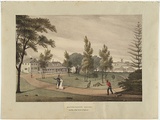 Artist: b'Earle, Augustus.' | Title: b'Government House, and part of the town of Sydney.' | Date: 1830 | Technique: b'lithograph, printed in black ink, from one stone; hand-coloured'