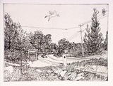 Artist: b'Rooney, Elizabeth.' | Title: b'(Berrima)' | Date: 1975 | Technique: b'etching, printed in black ink, from one  copper plate'