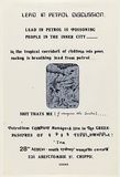 Artist: b'WORSTEAD, Paul' | Title: b'Lead in Petrol Discussion.' | Date: 1977 | Technique: b'screenprint, printed in colour, from two stencils,' | Copyright: b'This work appears on screen courtesy of the artist'