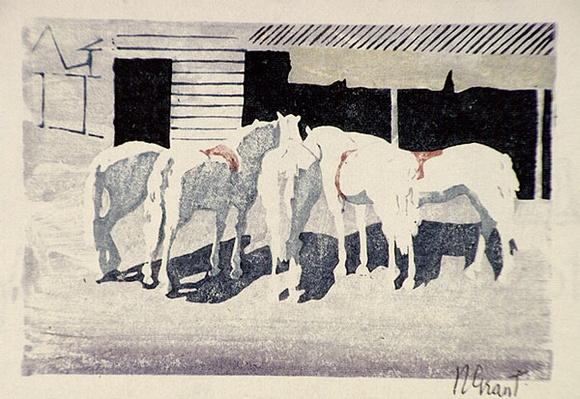 Artist: b'Grant, Nancy.' | Title: b'Worths Circus' | Date: c.1935 | Technique: b'linocut, printed in colour, from water-based inks'