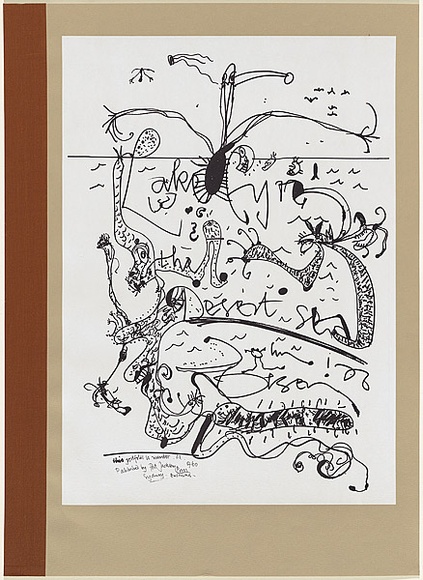 Artist: b'Olsen, John.' | Title: b'Portfolio cover' | Date: 1976 | Copyright: b'\xc2\xa9 John Olsen. Licensed by VISCOPY, Australia'