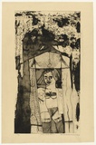 Artist: b'HANRAHAN, Barbara' | Title: b'Tart and stars' | Date: 1964 | Technique: b'etching, drypoint, printed in black, with plate-tone, from one copper/plate'
