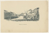 Title: b'Hindley Street looking west' | Date: c.1880s | Technique: b'transfer-lithograph, printed in dark green, from one stone [or plate]'