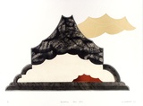 Artist: b'Clutterbuck, Jock.' | Title: b'Presentation stone wave.' | Date: 1973 | Technique: b'etching and aquatint, colour stencil, printed from one magnesium plate'