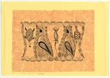 Artist: b'Giles (Kurwingie), Kerry.' | Title: b'Bush tucker' | Date: 1990s | Technique: b'linocut, printed in colour, from two blocks'