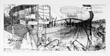 Artist: b'Rooney, Elizabeth.' | Title: b'Bridgehead revisited' | Date: 1986 | Technique: b'etching, aquatint, roulette printed in black ink, from one plate'