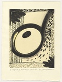 Artist: b'Bruce, Jane.' | Title: b'Objects of memory, Australia 94.' | Date: 1994 | Technique: b'etching and chine colle, printed in black ink, from one plate; hand-coloured; embossed'