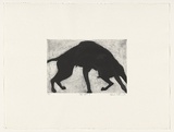 Artist: b'Williams, Deborah.' | Title: b'Dog fight II,' | Date: 1994 | Technique: b'etching; printed in black ink, from one plate'