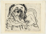 Artist: BOYD, Arthur | Title: Two figures on a couch. | Date: 1968-69 | Technique: etching, printed in black ink, from one plate | Copyright: Reproduced with permission of Bundanon Trust