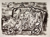 Artist: b'Allen, Davida' | Title: b'Car' | Date: 1989, March | Technique: b'lithograph, printed in black ink, from one stone'