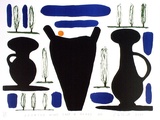 Artist: Chilcott, Gavin. | Title: Opiated jars and heart pot. | Date: 1989 | Technique: lithograph, printed in colour, from multiple stones