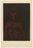 Artist: b'HANRAHAN, Barbara' | Title: b'Female figure' | Date: 1964 | Technique: b'etching, printed in colour from two  plates'