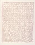 Artist: Buckley, Sue. | Title: Echo. | Date: 1969 | Technique: woodcut, printed in pink ink, from one block | Copyright: This work appears on screen courtesy of Sue Buckley and her sister Jean Hanrahan