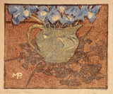 Artist: b'Pye, Mabel.' | Title: b'Shadow pattern' | Date: 1936 | Technique: b'linocut, printed in colour inks, from multiple blocks'