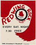 Artist: b'UNKNOWN' | Title: b'Red Wing Rock. Native Rose Hotel...Chippendale.' | Date: 1978 | Technique: b'screenprint, printed in colour, from two stencils'