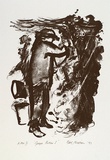 Artist: NICOLSON, Noel | Title: Grape picker I | Date: 1997, May | Technique: lithograph, printed in black ink, from one plate