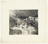 Artist: b'BOYD, Arthur' | Title: b'The women defend themselves.' | Date: (1970) | Technique: b'etching and aquatint, printed in black ink, from one plate' | Copyright: b'Reproduced with permission of Bundanon Trust'