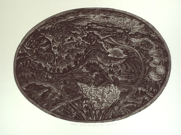 Artist: Faulkner, Jeff. | Title: Darebin parklands '92 | Date: 1992 | Technique: etching and aquatint, printed in black ink, from one plate