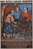 Artist: REDBACK GRAPHIX | Title: We still have rights | Date: 1990 | Technique: offset-lithograph, printed in colour, from multiple plates; from original linocut print