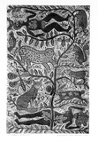 Artist: b'HANRAHAN, Barbara' | Title: b'Adam and Eve' | Date: 1977 | Technique: b'wood-engraving, printed in black ink, from one block'