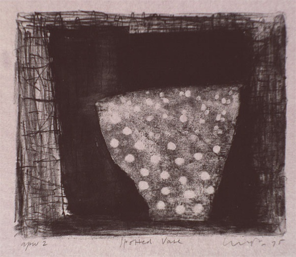 Artist: b'Lincoln, Kevin.' | Title: b'Spotted vase' | Date: 1995, November | Technique: b'lithograph, printed in black ink, from one stone'