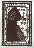 Artist: Paterson, Jim. | Title: not titled [bird head] | Date: 1984 | Technique: lithograph, printed in black ink, from one stone