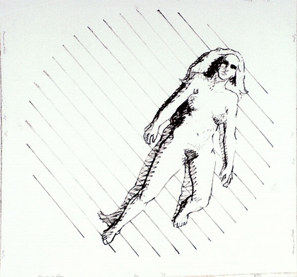 Artist: Kelly, William. | Title: Person on floor | Date: 1975 | Technique: lithograph | Copyright: © William Kelly