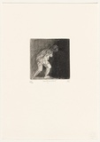 Artist: b'SELLBACH, Udo' | Title: b'Walking forward.' | Date: 1992 | Technique: b'etching, aquatint printed in black ink, from one copper plate'