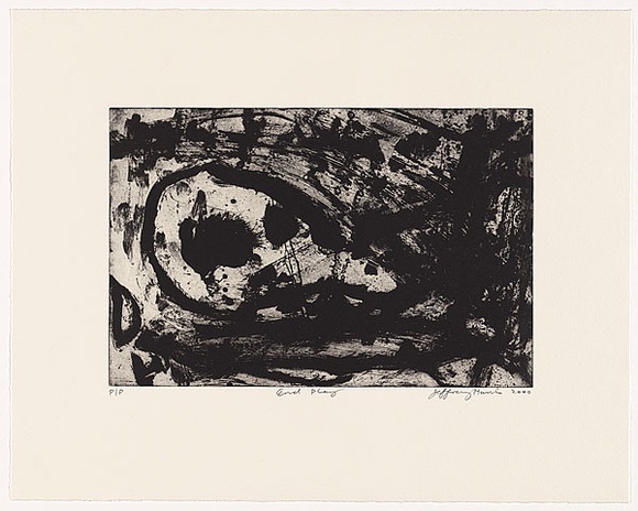 Artist: b'Harris, Jeffrey.' | Title: b'End play' | Date: 2000 | Technique: b'liftground etching and aquatint, printed in black ink, from one plate'