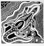 Artist: Bates, Badger | Title: Mutawintji | Date: 1993 | Technique: linocut, printed in black ink, from one block,