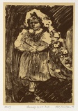 Artist: b'NICOLSON, Noel' | Title: b'Dressing up as a bride' | Date: 1996, April | Technique: b'lithograph, printed in black ink, from one plate'