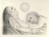 Artist: BOYD, Arthur | Title: Sleeping Juliet. | Date: 1960-70 | Technique: lithograph, printed in black ink, from one stone [or plate] | Copyright: Reproduced with permission of Bundanon Trust