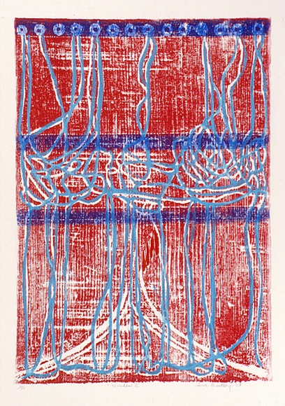 Artist: b'Buckley, Sue.' | Title: b'Window II.' | Date: 1970 | Technique: b'woodcut, printed in colour, from multiple blocks' | Copyright: b'This work appears on screen courtesy of Sue Buckley and her sister Jean Hanrahan'